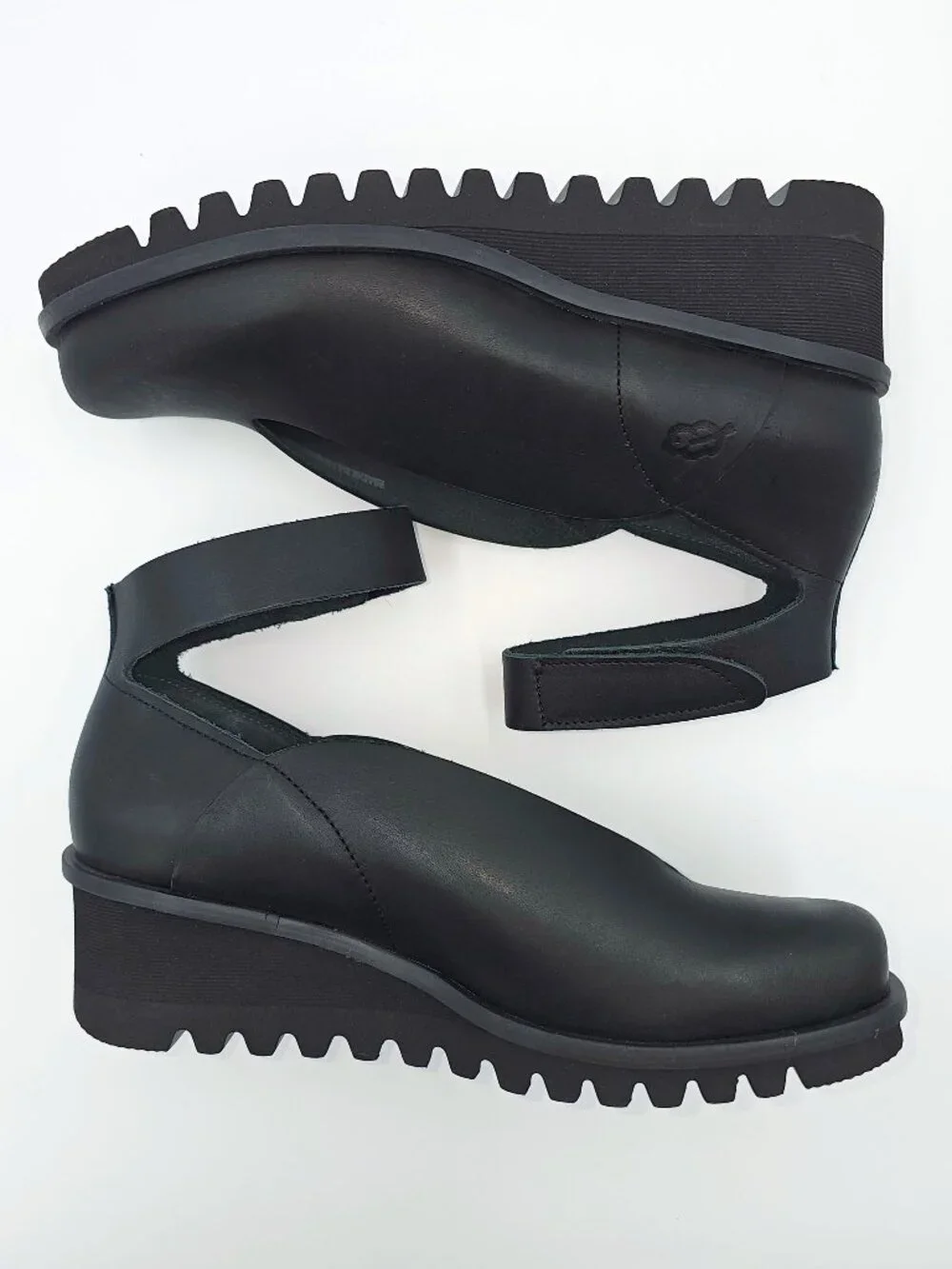 Loints of Holland Selena Ankle Strap Wedge Shoes Women's Size 38 US 7-7.5